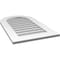 Ekena Millwork Round Top Surface Mount PVC Gable Vent: Non-Functional, w/ 3-1/2"W x 1"P Standard Frame, 20"W x 34"H GVPRT20X3401SN - alternate 5